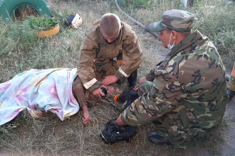 80-летнего акмолинца  спасли из огня