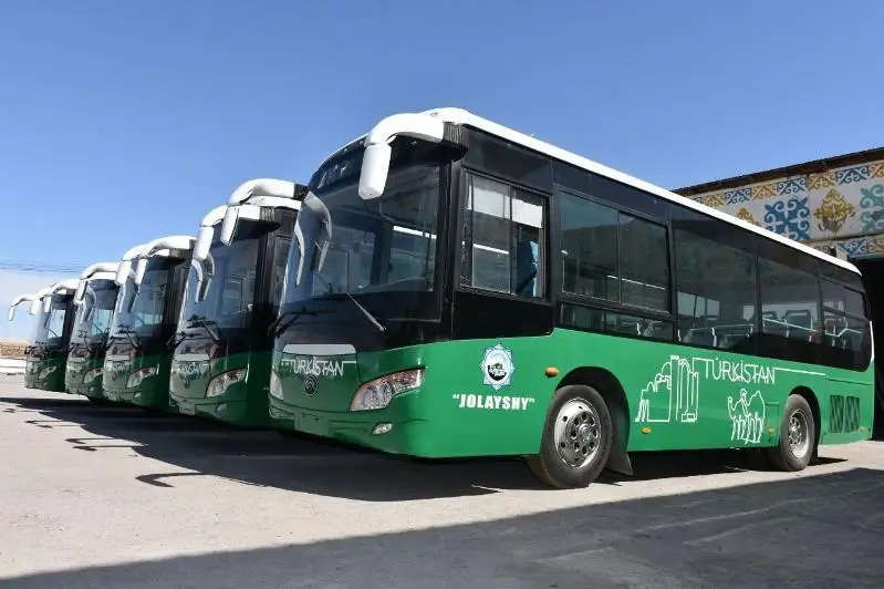 238 единиц общественного транспорта обновили в Туркестанcкой области