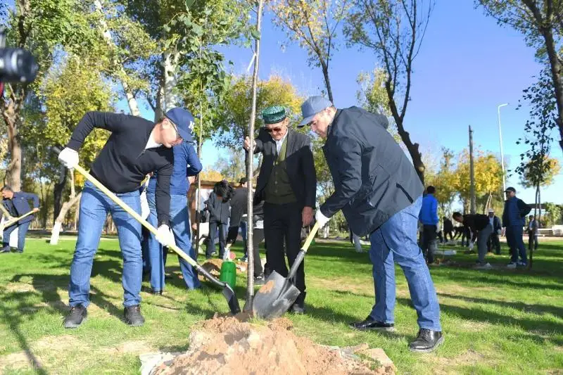 Более 1,3 миллиона саженцев высадят в Туркестанской области