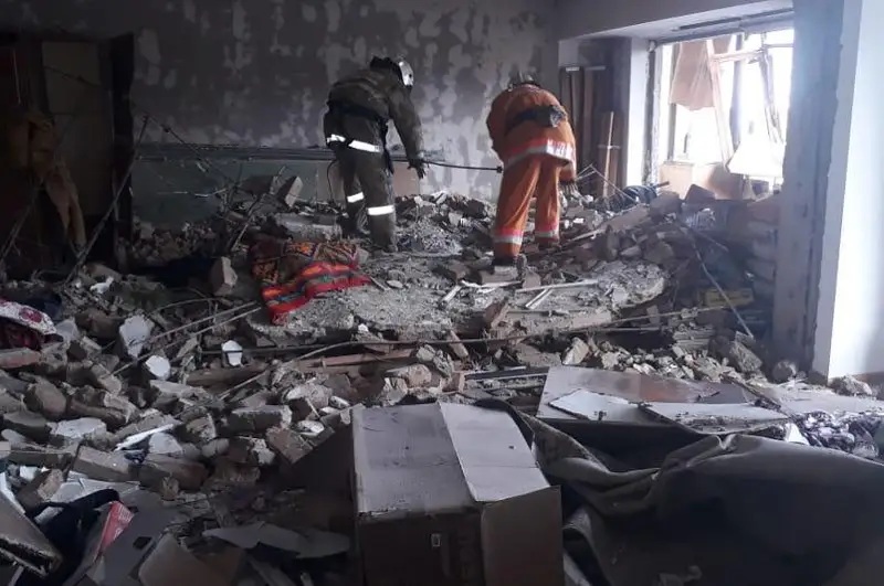 Вспышка газовоздушной смеси произошла в Каскелене