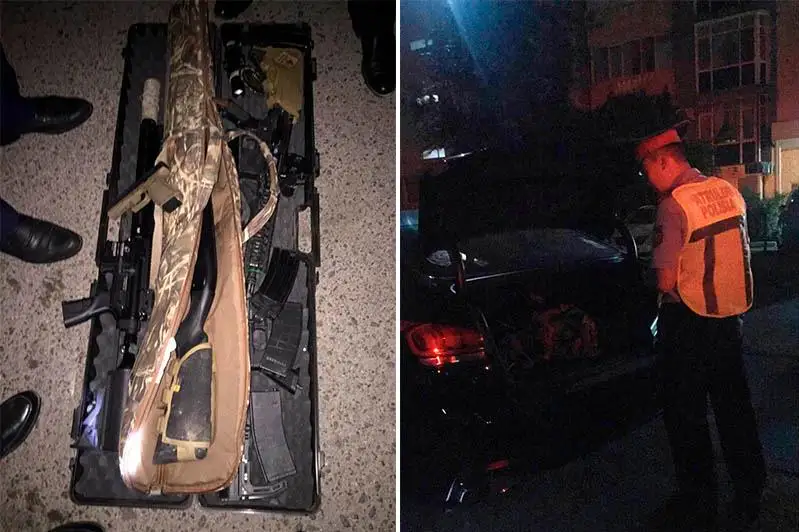 Оружие обнаружили в открытом багажнике машины в Атырау