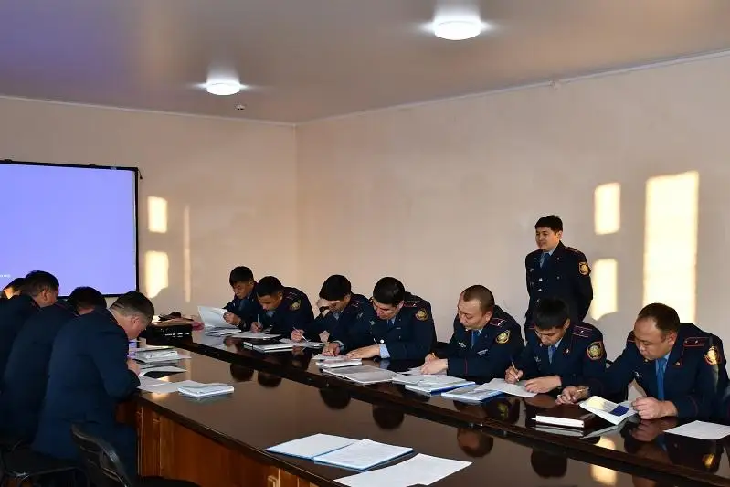 Обучающее совещание нового формата для полицейских прошло в Акмолинской области