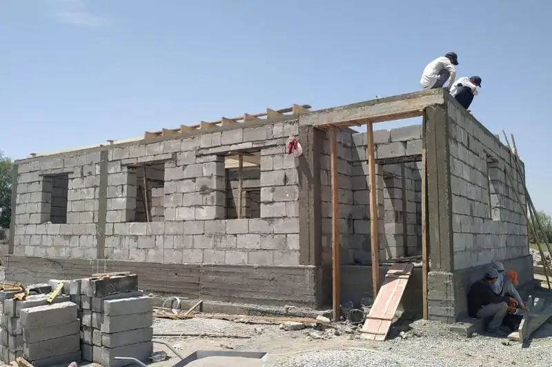 В селе Оргебас Мактааральского района закрыли кровлю 20 домов