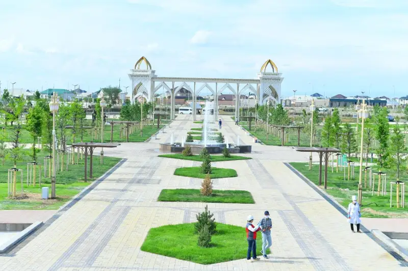 Уникальный дендропарк строится в Туркестане