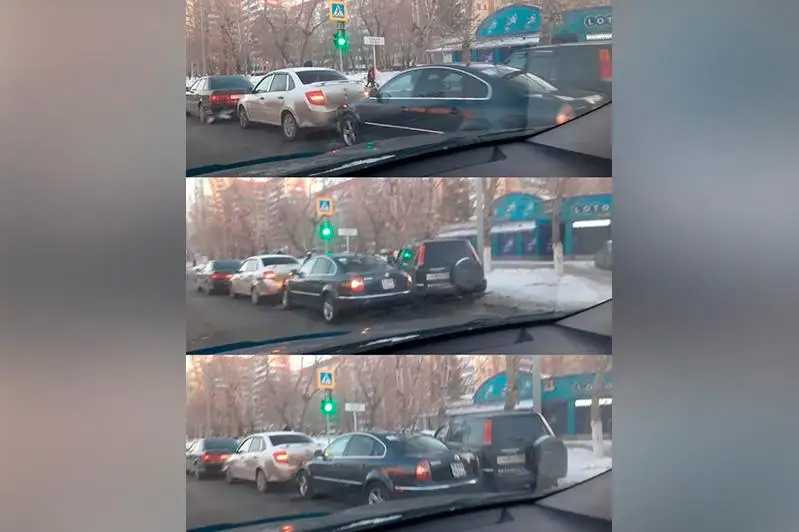 ДТП с участием 4 машин произошло в Павлодаре