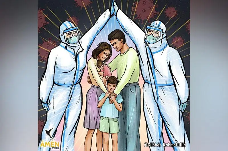 Иллюстрации о коронавирусе: объявлен челлендж для поддержки врачей, военных и полиции