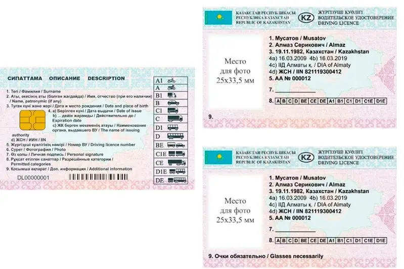 Права и техпаспорт нового образца в Казахстане начнут выдавать с 1 марта