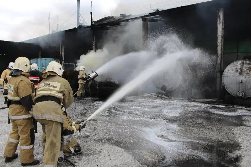 Производственный объект горел в Талдыкоргане