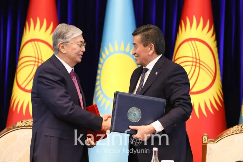 По итогам переговоров Президентов Казахстана и Кыргызстана подписан ряд документов