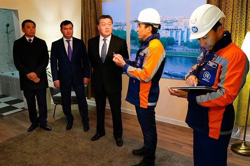 Аскар Мамин дал старт первому в Казахстане производству модульного домостроения