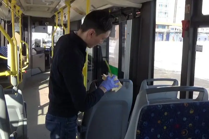 Коронавирус: сколько раз в день обрабатывается общественный транспорт в Нур-Султане