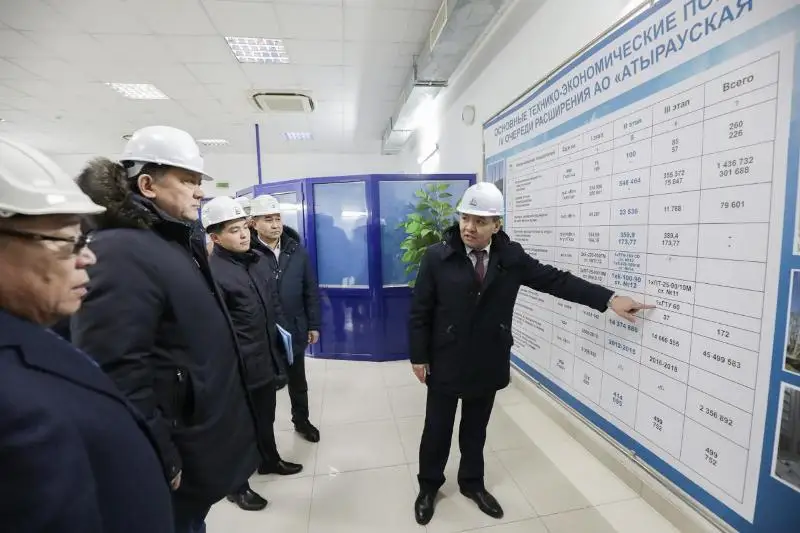 Министр энергетики РК посетил энергопредприятия Атырауской области