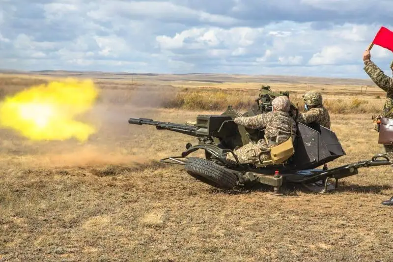 Новые зенитные установки испытали на полигоне в Карагандинской области