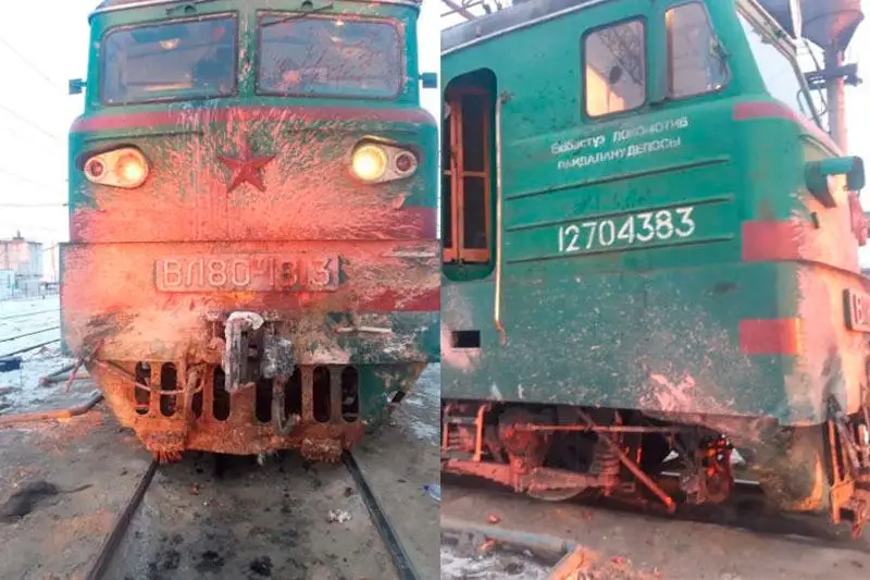 Поезд наехал на табун лошадей в Акмолинской области