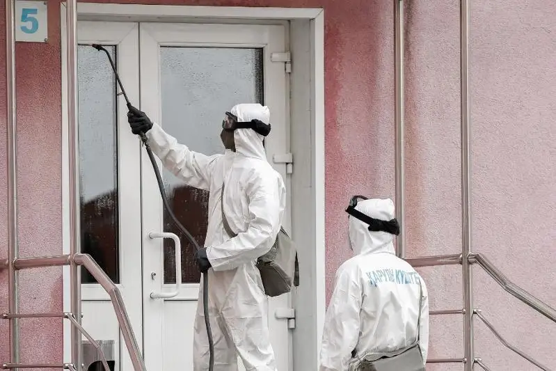 Дезинфекцию 80 объектов завершили военнослужащие в Атырау