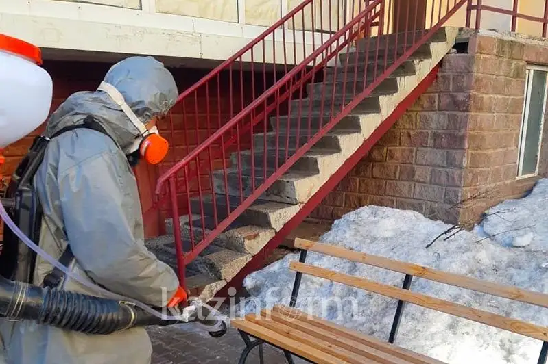 Сколько многоквартирных  домов продезинфицировано в Нур-Султане