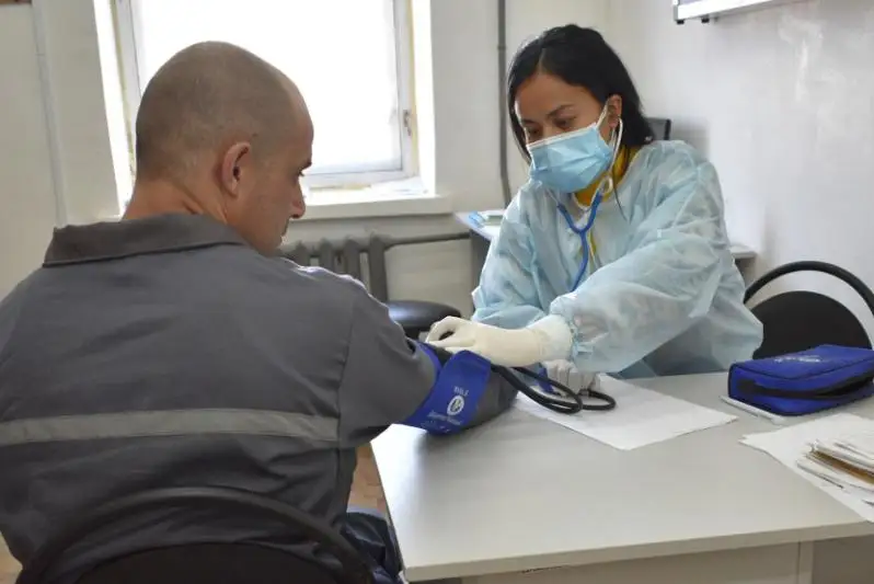 Здоровье осужденных проверили в учреждениях ДУИС в Западно-Казахстанской области