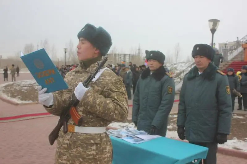 Солдаты срочной службы приняли присягу в Актобе