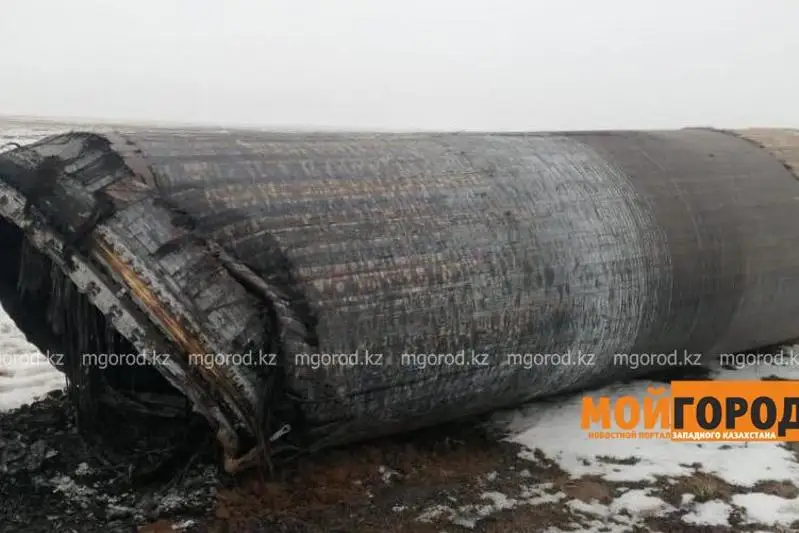 Фрагмент ракеты упал в Западном Казахстане