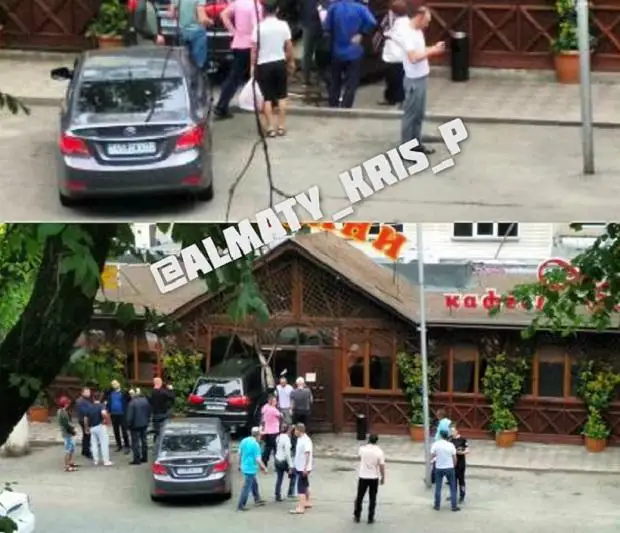 Прихватило сердце: алматинец въехал на джипе в кафе