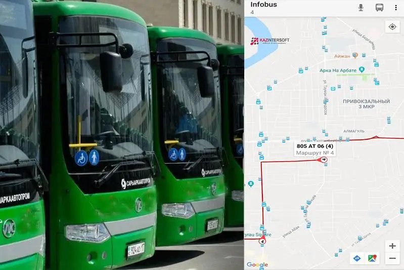 Жители Атырау смогут отслеживать движение автобусов в онлайн-режиме