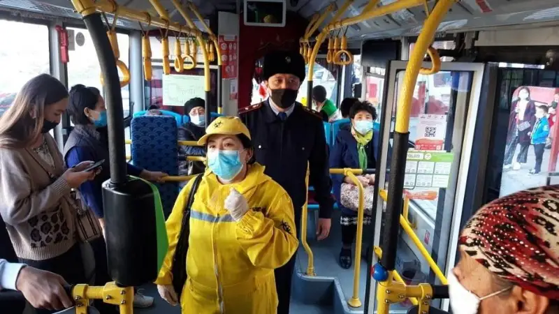 Соблюдаются ли требования карантина в общественном транспорте Шымкента