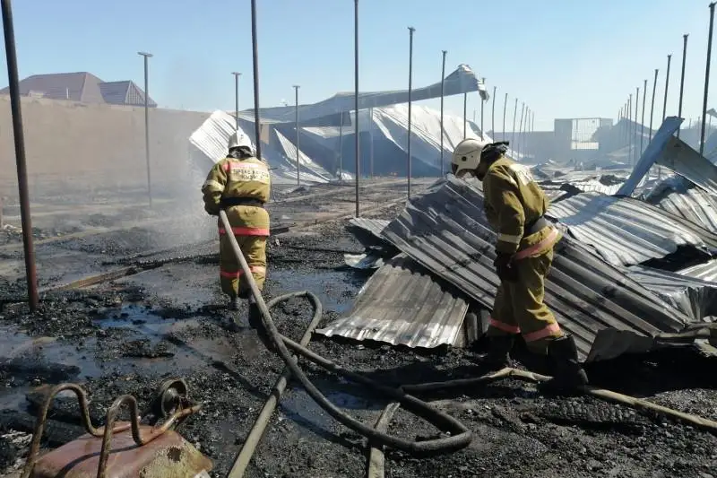 Склад горел в Жамбылской области