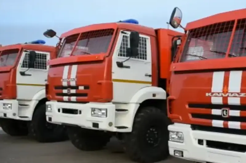 Пять новых пожарных автомобилей получили акмолинские спасатели