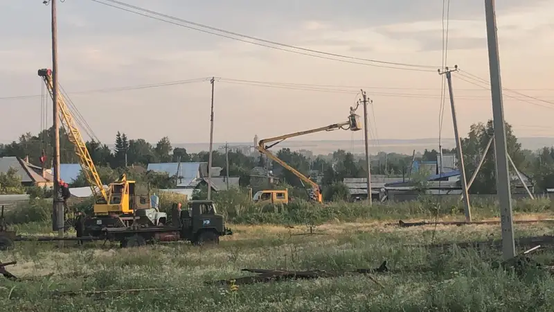 Электроснабжение восстановлено в Бурабайском районе