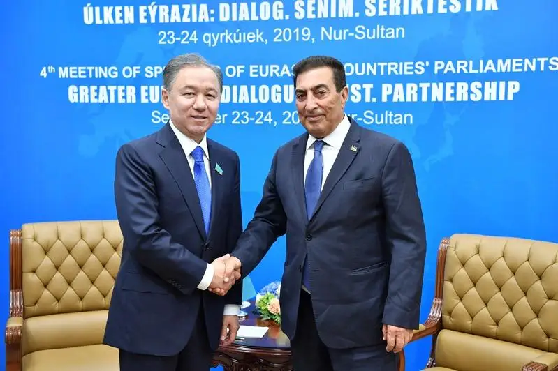 Нурлан Нигматулин поприветствовал парламентские делегации Иордании и Омана