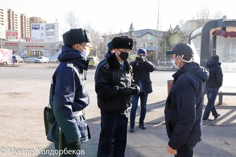 Злостный нарушитель карантина задержан за сопротивление полицейским в Нур-Султане