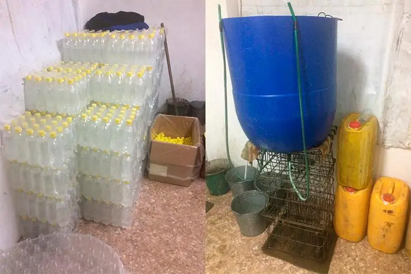 Подпольный склад с 2 тысячами литров спирта обнаружили в гараже павлодарца