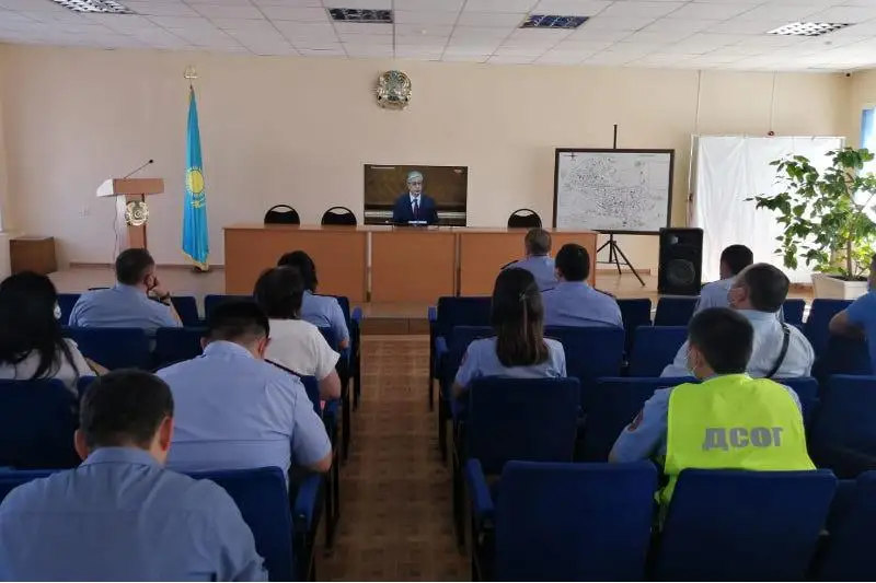 Акмолинские полицейские поддержали Послание Президента