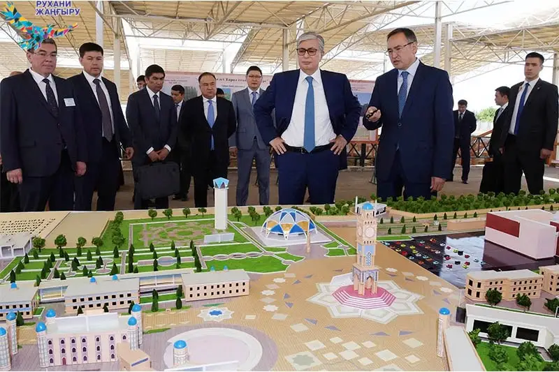 Касым-Жомарт Токаев осмотрел археологический парк «Древний Тараз»