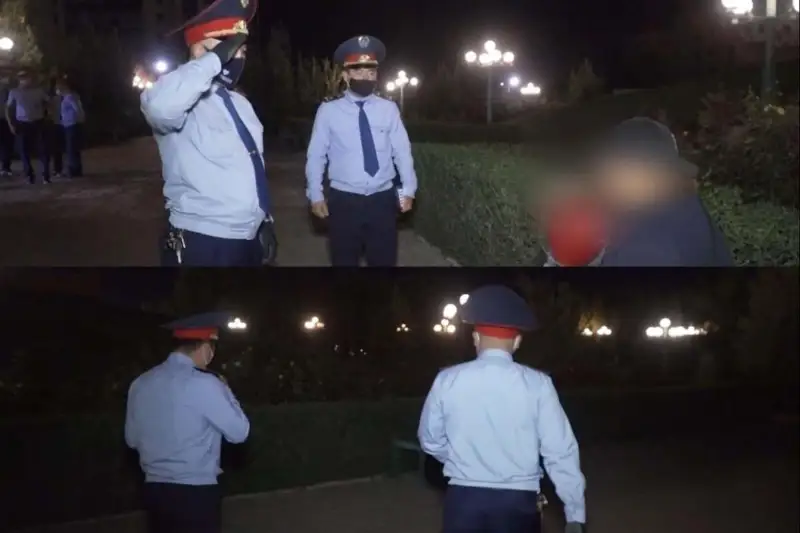 Подростки торговали цветами ночью в Шымкенте