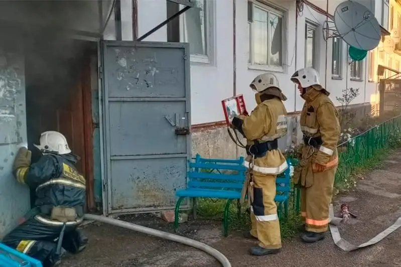 Три человека спасены из огня в Акмолинской области
