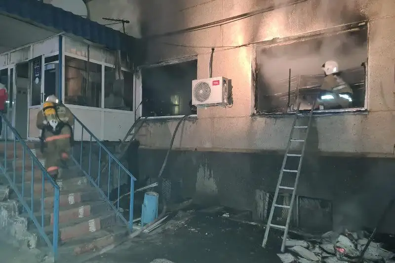 Пожар в офисе Казпочты произошел в Кентау