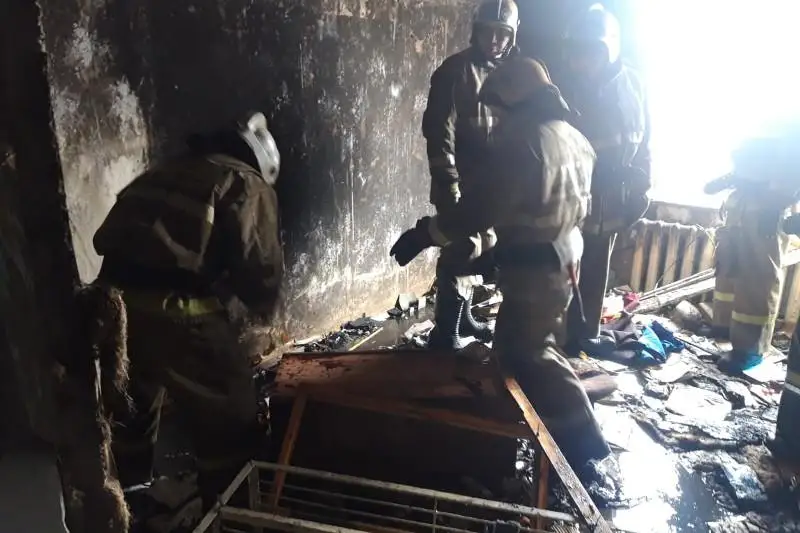 Пожар в центре Семея: один человек пострадал, 40 эвакуированы