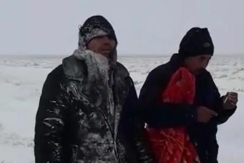 Заблудившиеся в буран: полицейские нашли троих водителей в Туркестанской области