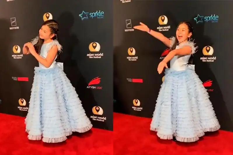 Юная уроженка Алматы прошлась по красной дорожке фестиваля азиатского кино в Лос-Анджелесе