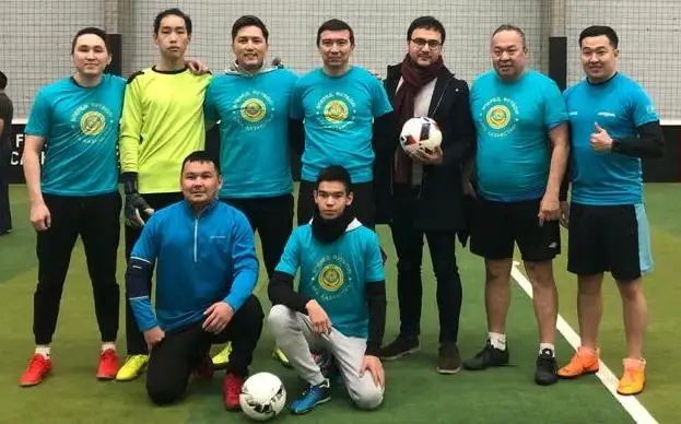 Казахстанские дипломаты сыграли в футбол в Брюсселе