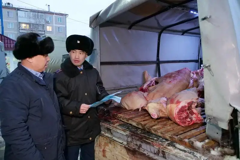 Мясо без ветеринарных справок привез на рынок житель СКО