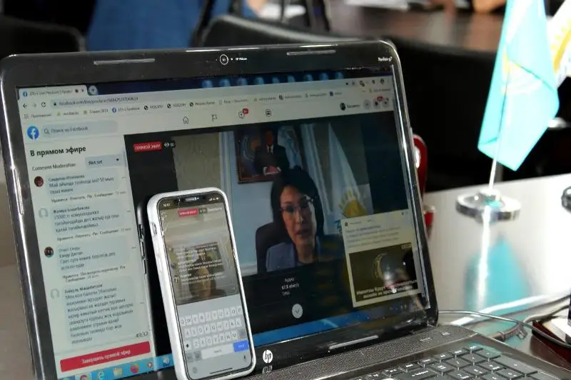 15 тысяч вопросов поступило в ходе прямых эфиров партии Nur Otan