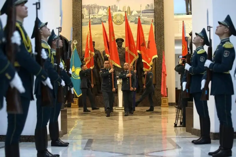 Копии боевых знамён времён ВОВ побывают во всех регионах Казахстана