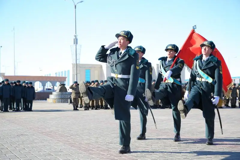Копии знамен 101 стрелковой бригады и 312 стрелковой дивизии прибыли в Актобе