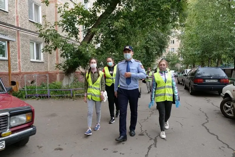 Как волонтеры помогают полицейским в Петропавловске