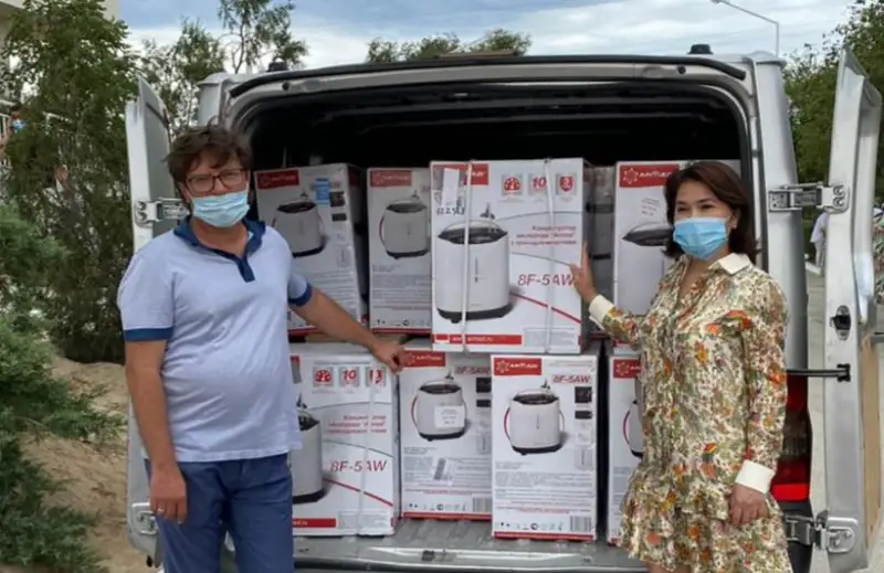 В Мангистаускую область из России прибыли 45 кислородных концентраторов