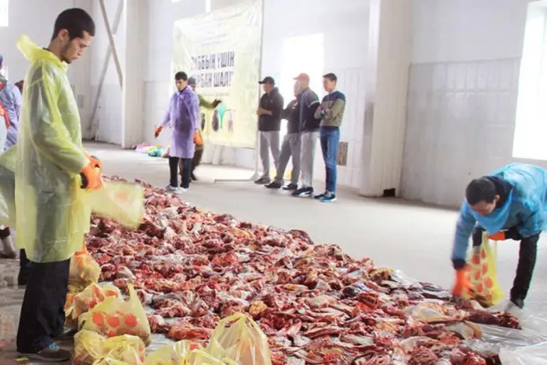 Жертвоприношение на Курбан айт: необходимы волонтеры для раздачи мяса нуждающимся семьям