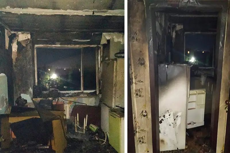 Экибастузские пожарные вынесли из горящей квартиры трех человек