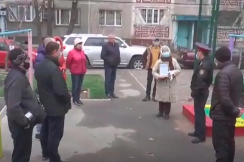 Алматинцы устроили сюрприз своему участковому инспектору